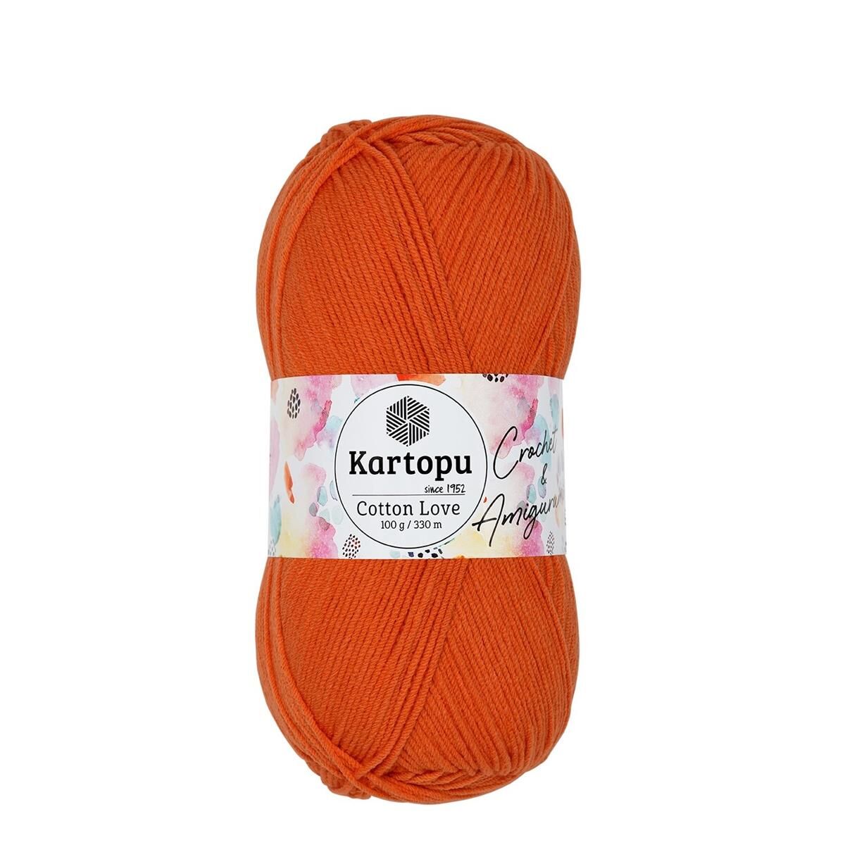Kartopu Cotton Love El Örgü Amigurumi İpi Yünü 100 gr K201 Turuncu