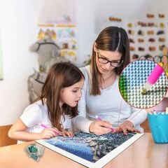 5D Yapışan Boncuk Goblen Mozaik Tablo Pano 21*25 cm JA20423