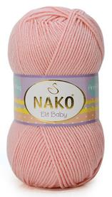 Nako Elit Baby El Örgü İpi Bebe Yünü 6165 Pudra