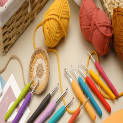 Elegantshop Silikon Saplı Yün Tığı