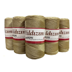 Yıldızım Polyester Makrome İpi 5'li Set 1 KG 04 Koyu Bej