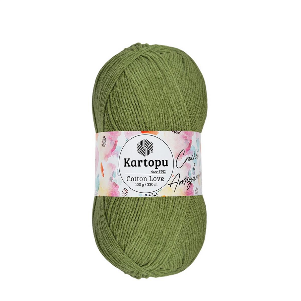 Kartopu Cotton Love El Örgü Amigurumi İpi Yünü 100 gr K391 Çağla