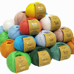 Gazzal Organic Baby Cotton El Örgü İpi 50gr