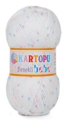 Kartopu Benekli Bebe El Örgü İpi Bebe Yünü