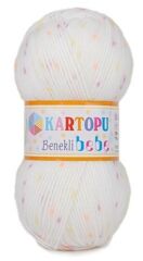 Kartopu Benekli Bebe El Örgü İpi Bebe Yünü
