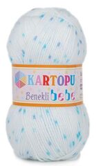 Kartopu Benekli Bebe El Örgü İpi Bebe Yünü