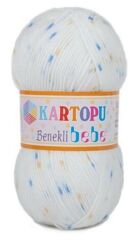Kartopu Benekli Bebe El Örgü İpi Bebe Yünü