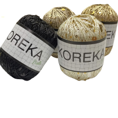Milan Koreka Pırıltı Pullu Floş El Örgü İpi 50 gr