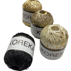 Milan Koreka Pırıltı Pullu Floş El Örgü İpi 50 gr 05 Acı Kahve