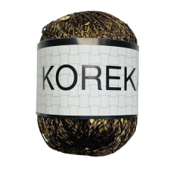 Milan Koreka Pırıltı Pullu Floş El Örgü İpi 50 gr 05 Acı Kahve