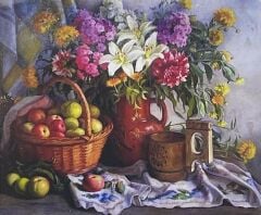 5D Yapışan Boncuk Goblen 30 x 40 cm Mozaik Tablo Pano 60502
