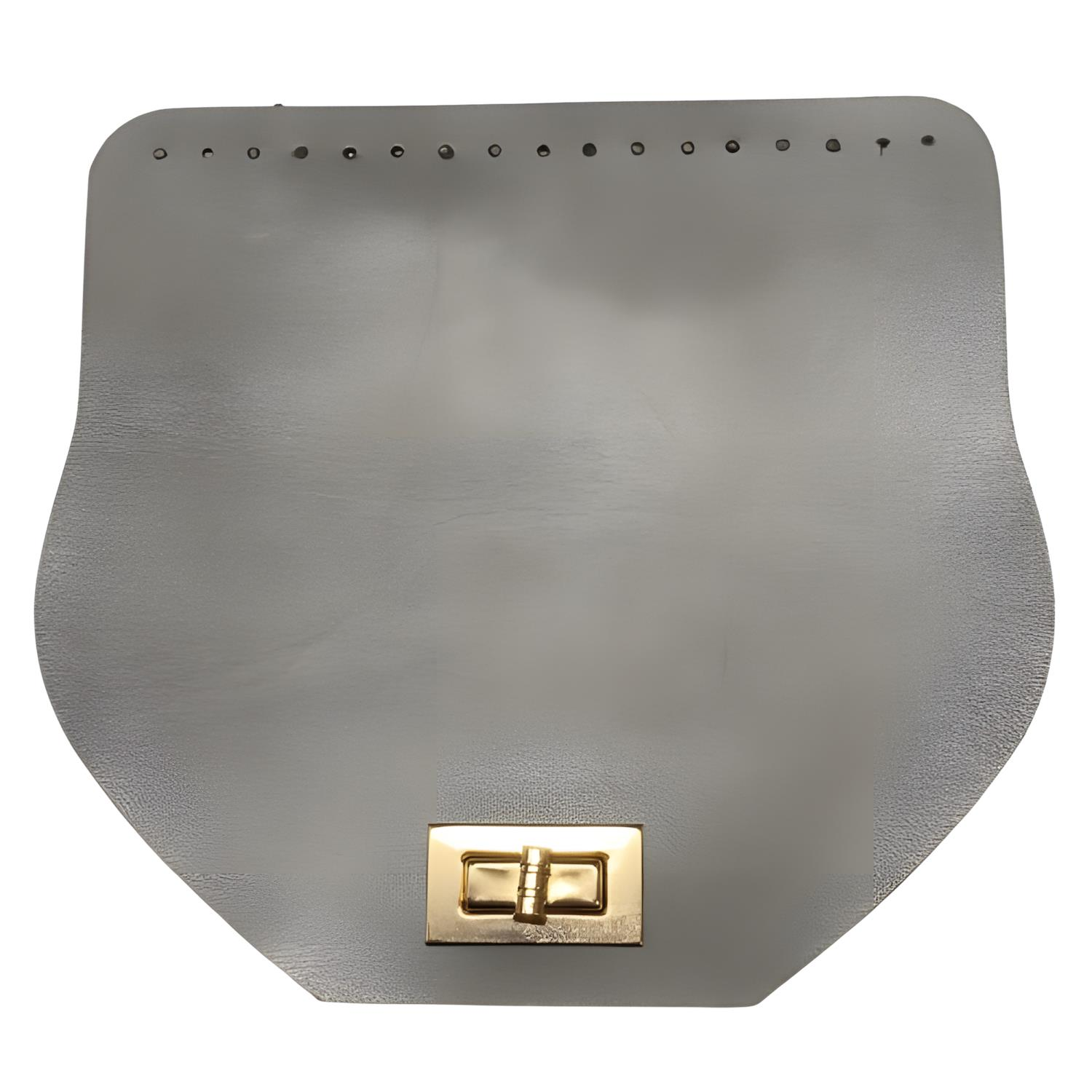Deri Çanta Kapağı Tokalı Model 19*21 cm SSX21 Gri