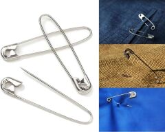 Metal Çengelli İğne 12'li Set 4 cm