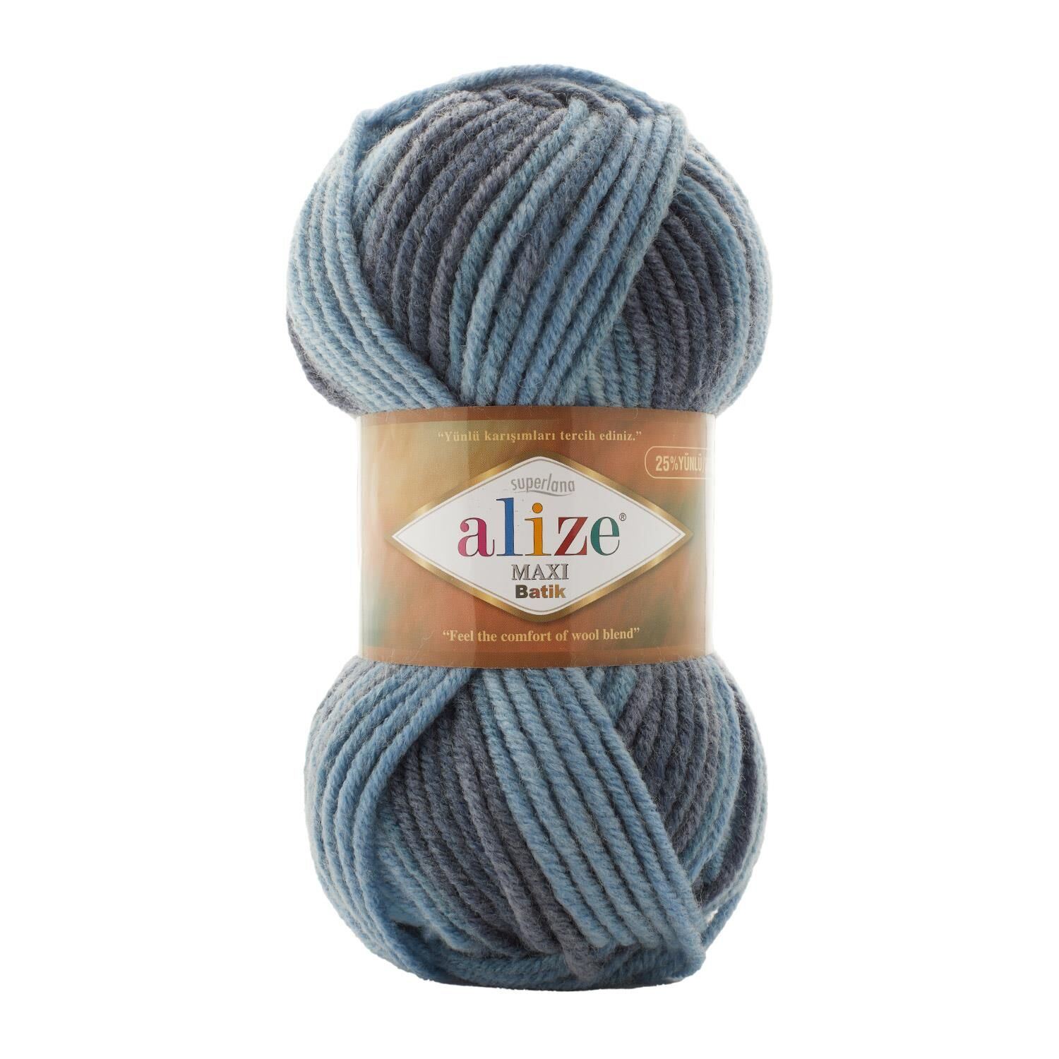 Alize Superlana Maxi Batik El Örgü İpliği 100 gr 7785