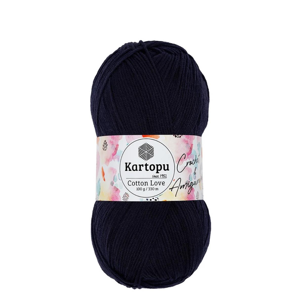 Kartopu Cotton Love El Örgü Amigurumi İpi Yünü 100 gr K630 Lacivert