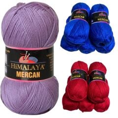Himalaya Mercan El Örgü İpi 5'li Set