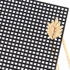 Plastik Kanvas Tabaka İnce Delikli(1,1 mm) Siyah 26*33 cm