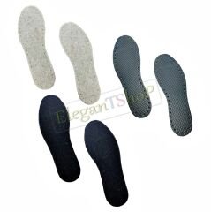 Keçe Tabanlık, Ayakkabı, Örgü Patik Tabanı Siyah 38-39