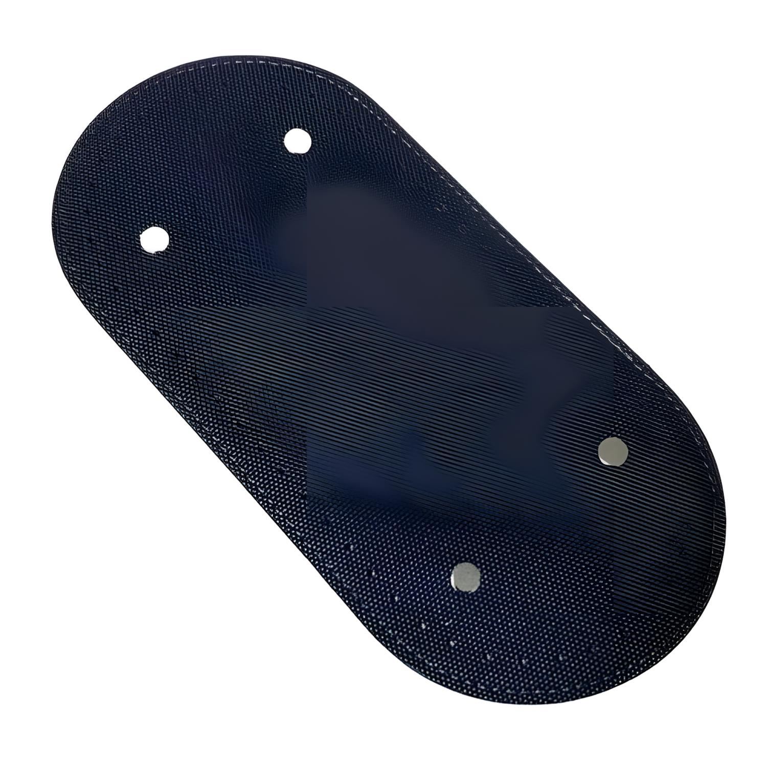 Rivetli Deri Çanta Tabanı Oval 12*25 cm 02 Siyah