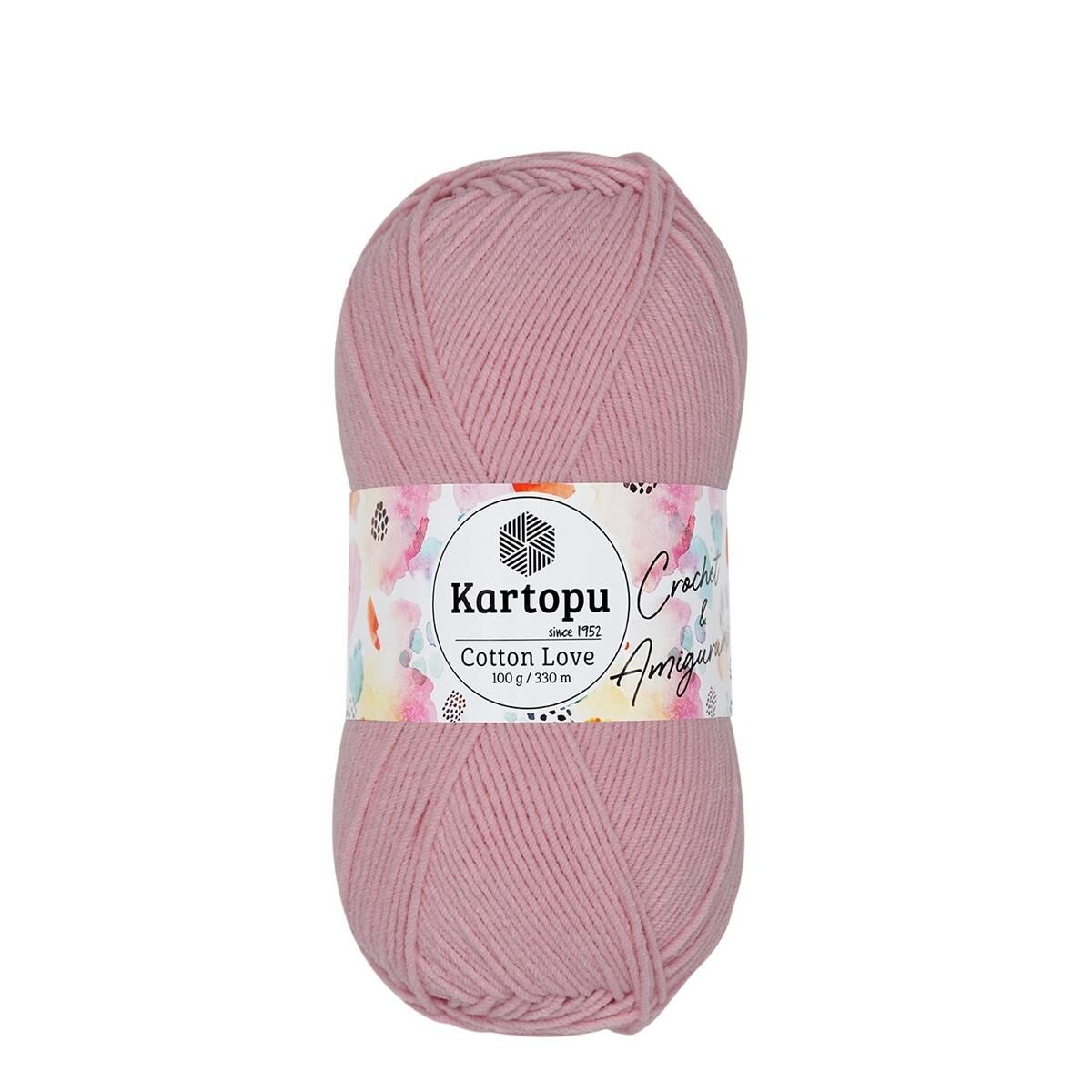 Kartopu Cotton Love El Örgü Amigurumi İpi Yünü 100 gr K768 Pudramsı Pembe