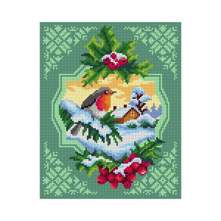 Orchidea Baskılı Goblen Kuş 3257 24*34 cm