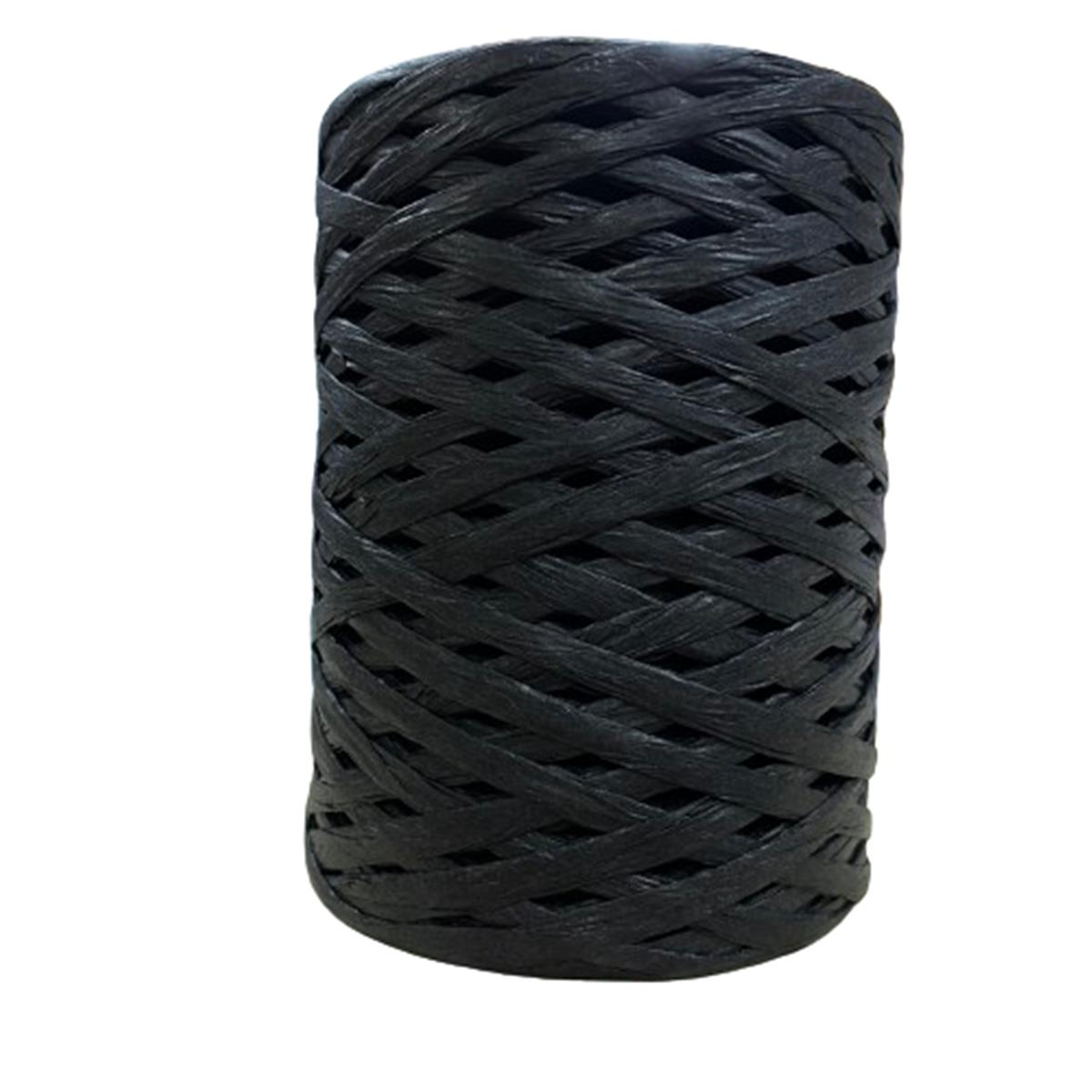 Elegant Natura Raffia Rafya Şapka Çanta Kağıt İp 100 gr RFX100 G12 Siyah