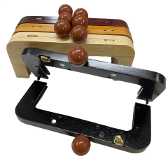 Bambu Ahşap Çanta Bursu 20 cm MB2