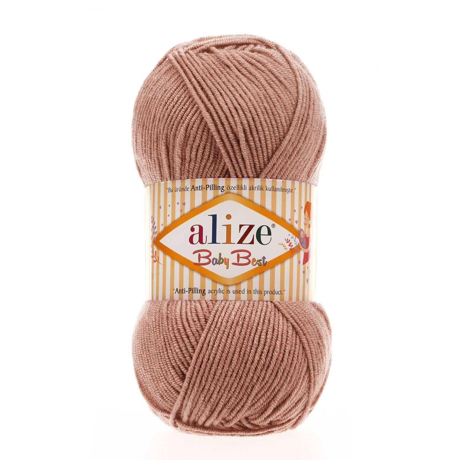 Alize Baby Best El Örgü İpliği 100 gr 354 Gül