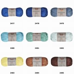 Gazzal Giza Amigurumi Pamuk Cotton Koton Merserize El Örgü İpi 50 Gr