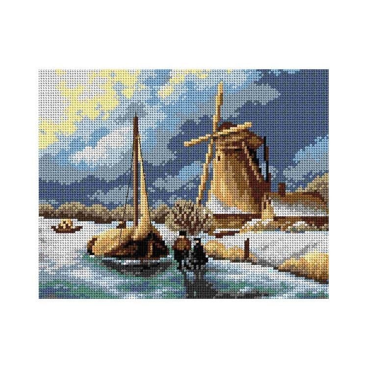 Orchidea Baskılı Goblen Manzara 2692 24*34 cm