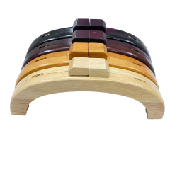 Bambu Oval Ahşap Çanta Bursu 20 cm MB12