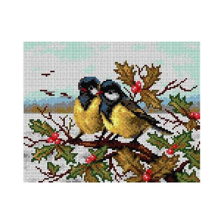 Orchidea Baskılı Goblen Kuşlar 2211 24*34 cm