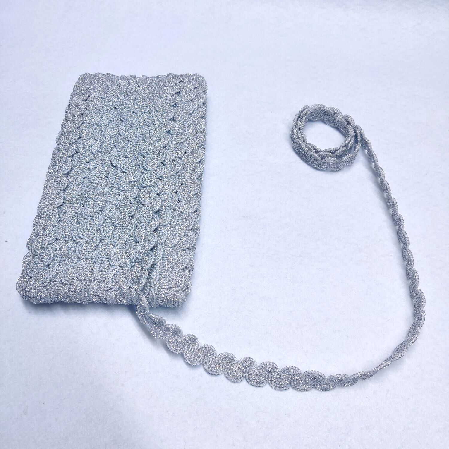 Simli Harç Kurdele Dantel 17,5 metre 1hkda14 Gümüş