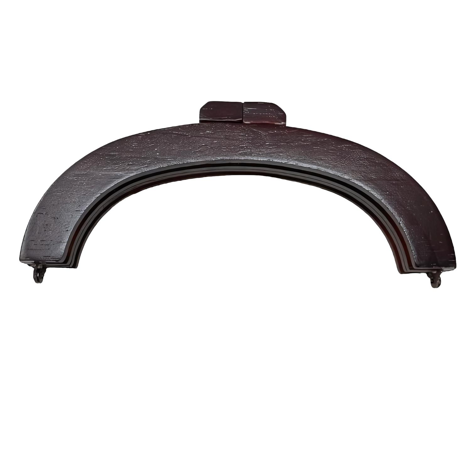 Bambu Oval Ahşap Çanta Bursu 20 cm MB12 Kahve Bordo