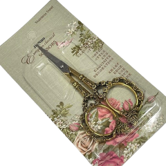 JieNuo Oymalı Desenli Dikiş Nakış Açılış Kurdele Davet Makası mk-1dksm-07