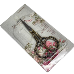 JieNuo Oymalı Desenli Dikiş Nakış Açılış Kurdele Davet Makası mk-1dksm-07