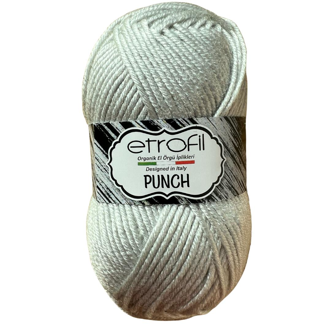 Etrofil Punch El Örgü İpliği 25 gr 79076 Gri