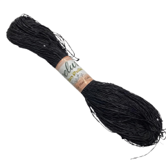 Pelur Sim Pullu Kağıt İp Çile ±250 gr 06 Siyah Siyah Pul