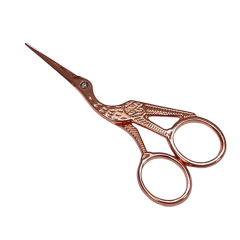 Golden Phoenix Leylek Motifli Dikiş Nakış Davet Açılış Kurdele Makası mk-1dksm02b