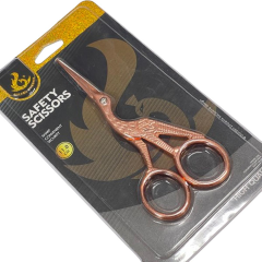 Golden Phoenix Leylek Motifli Dikiş Nakış Davet Açılış Kurdele Makası mk-1dksm02b