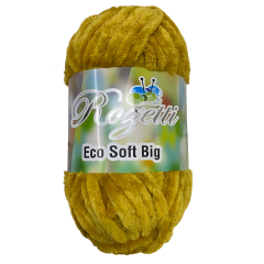 Rozetti Eco Soft Kadife El Örgü İpliği 200 gr Hardal