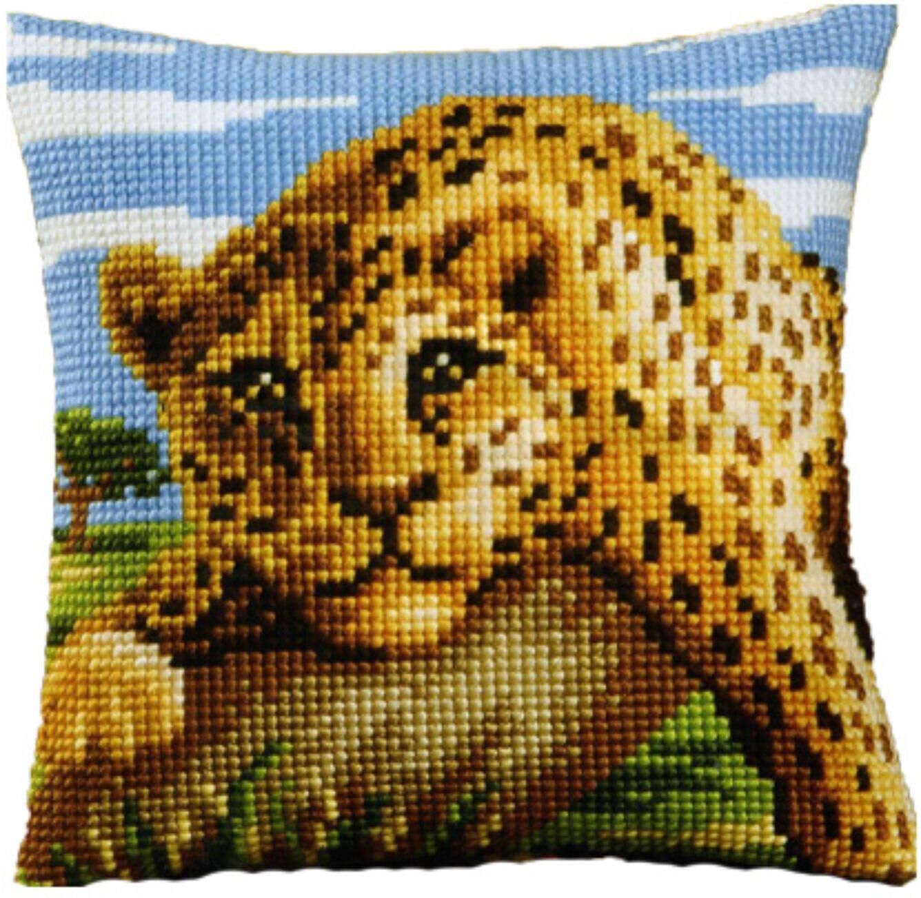 Vervaco Yastık 1200 997 Çita İşlenecek Goblen Etamin