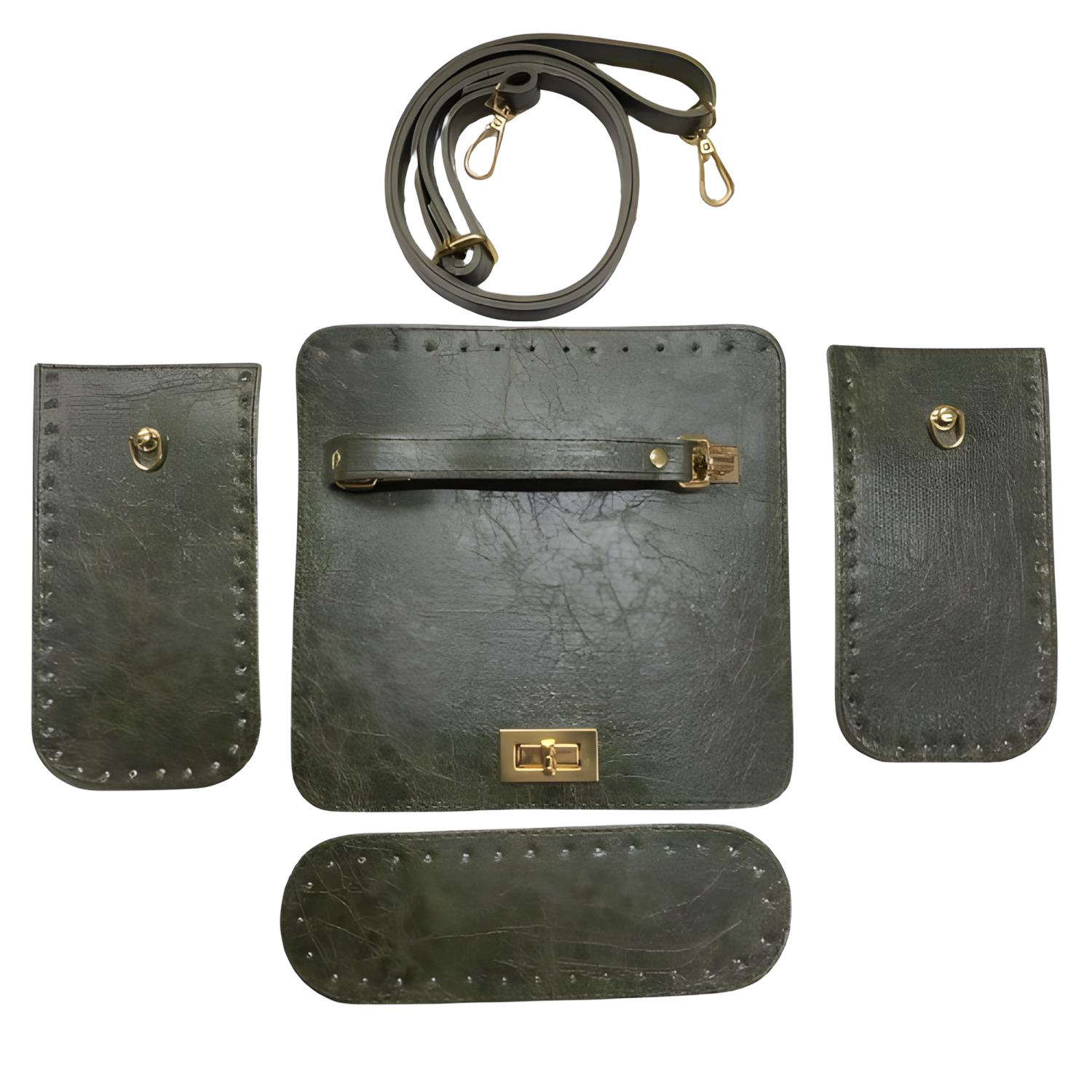 Deri Çanta Seti Kabartmalı MX-128